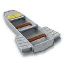 Canoa Portátil de Pesca e Lazer Dobrável 3 Partes Alta Resistência e Durabilidade