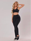 Conjunto legging cós anatômico com recortes poliamida REF: 1004