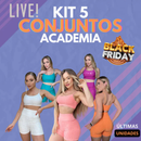 (APENAS HOJE!) Kit 5 Conjuntos Fitness LIVE + Brinde Exclusivo - Últimas Unidades