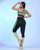 Conjunto legging cós anatômico com recortes poliamida REF: 1041