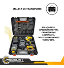 Chave de Impacto Profissional 48V com Kit 35 Peças + Maleta