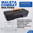 Kit Pesca Completo 2 Varas Fibra de Vidro e 2 Molinetes Leve com Linha Estojo e Maleta com Acessórios
